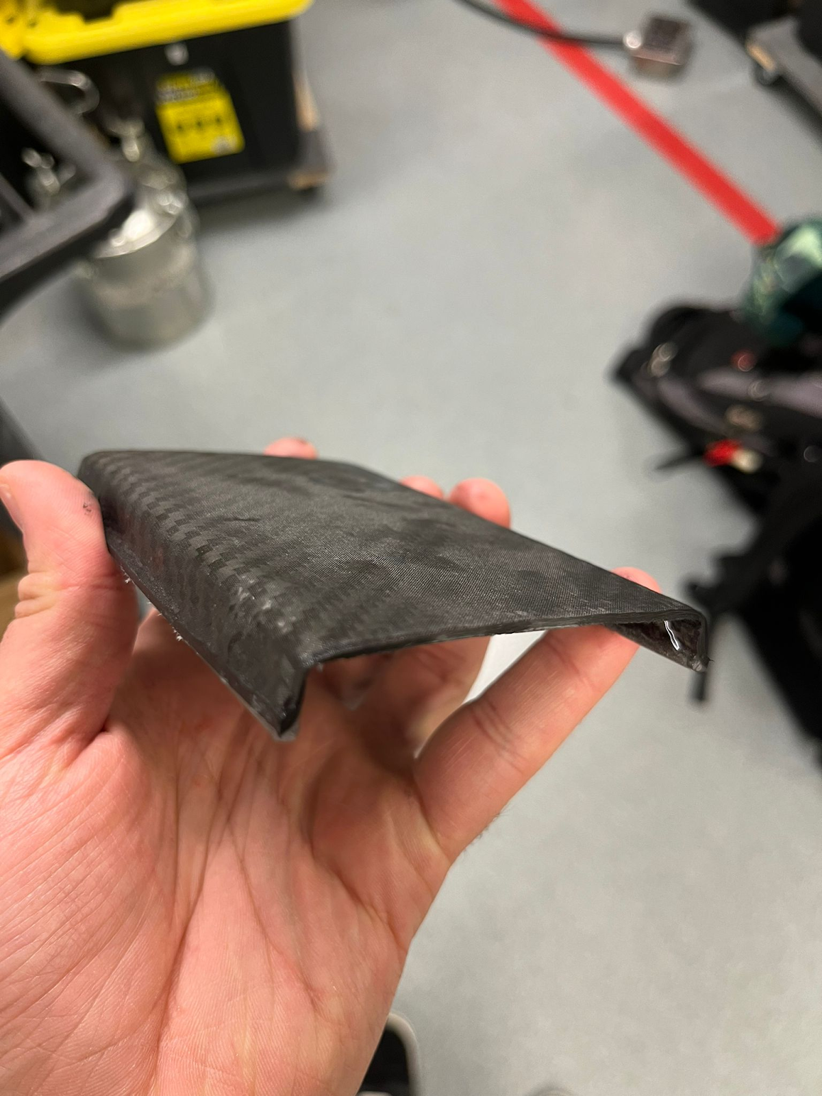 Wet-layup composite after demolding